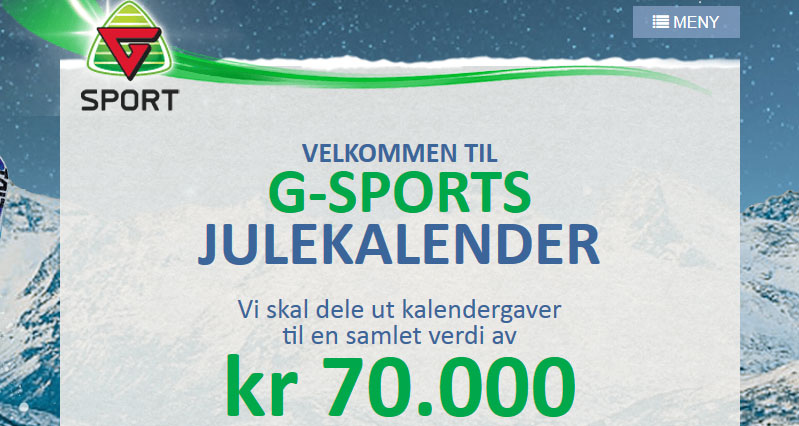 g-sport julekalender
